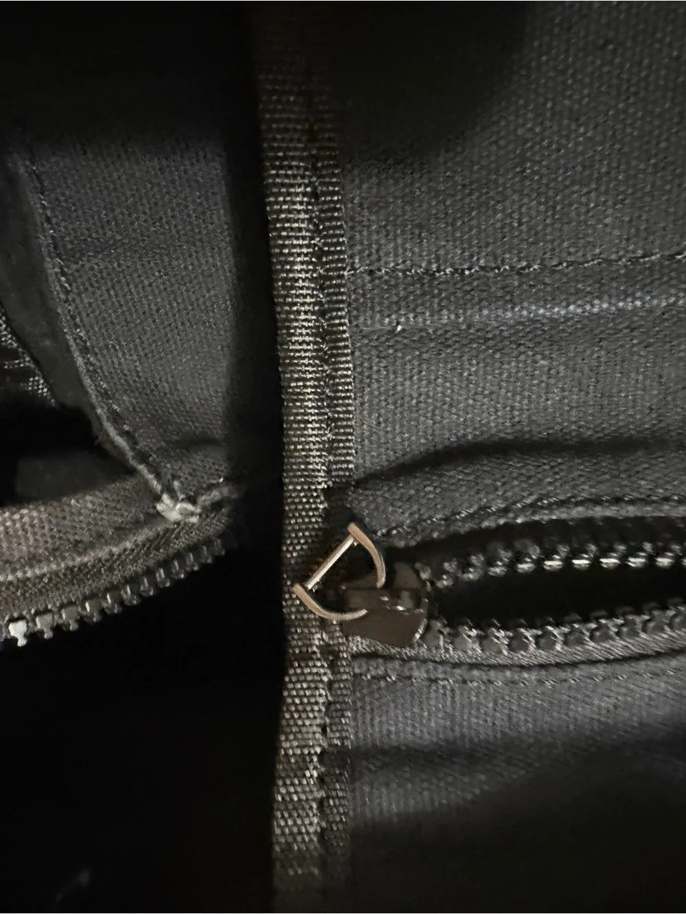 Marc Jacobs Black Canvas Tote Bag with White Logo